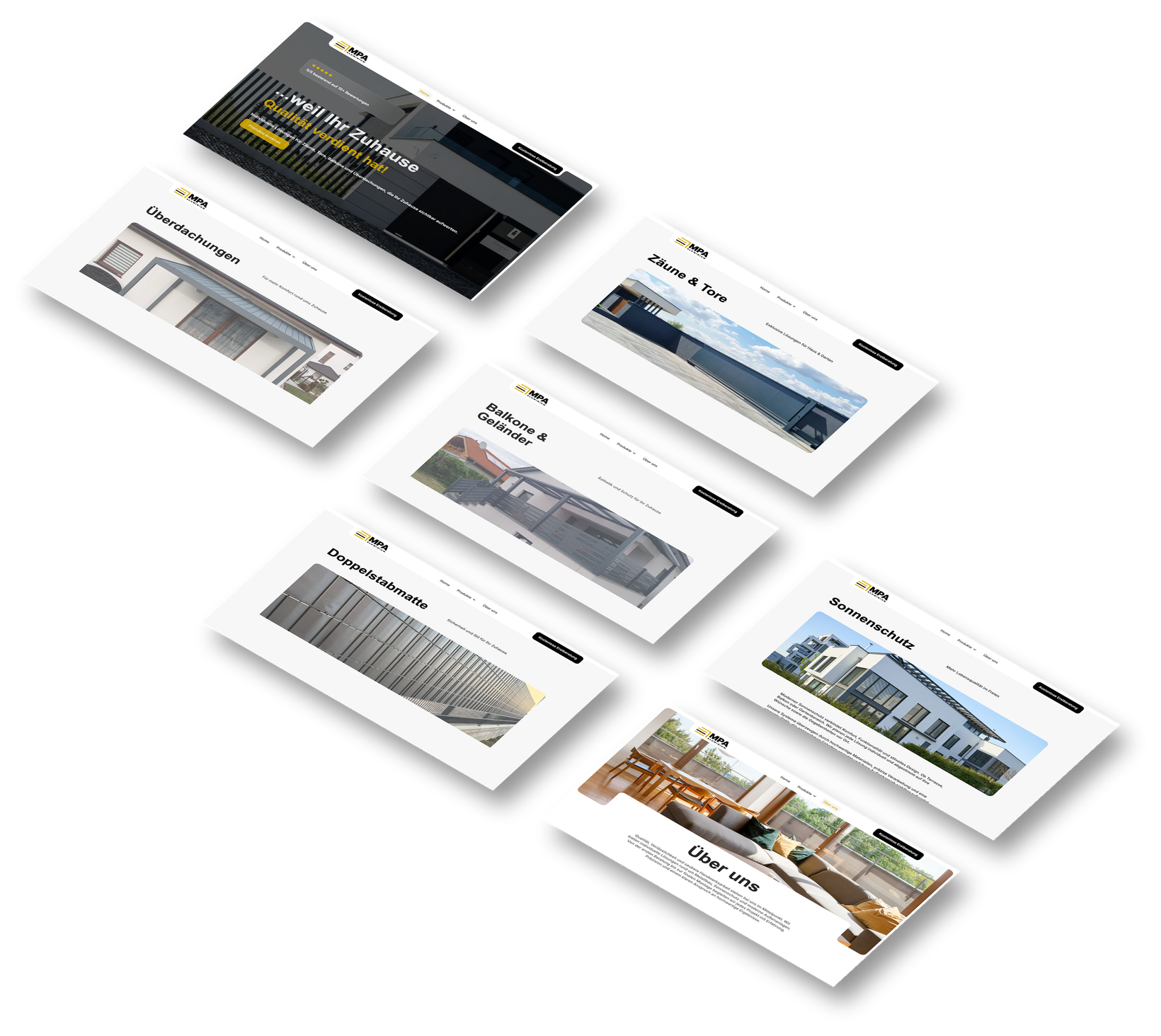 Website für MPA Aluminium, umgesetzt von SHOWOFF Media